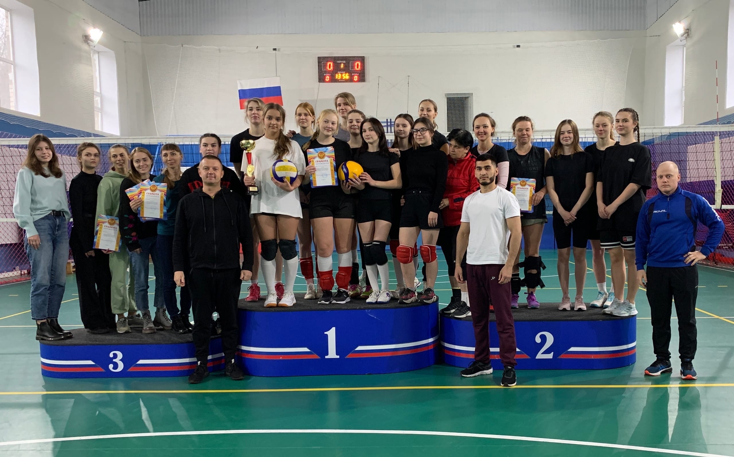 Команда поселка Катунино – обладатель Кубка Приморского района по волейболу