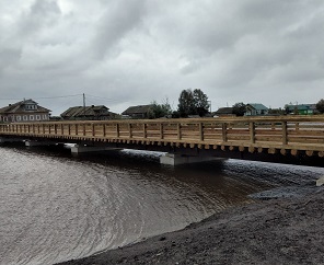 В деревне Луда сдали новый мост через одноименную реку
