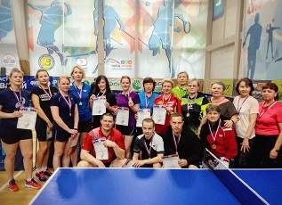 Спортсмены Приморского района выступили на областном турнире по настольному теннису