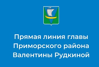 22 марта состоится прямая линия главы Приморского района